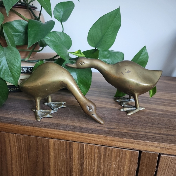 Vintage Other - Vintage brass ducks